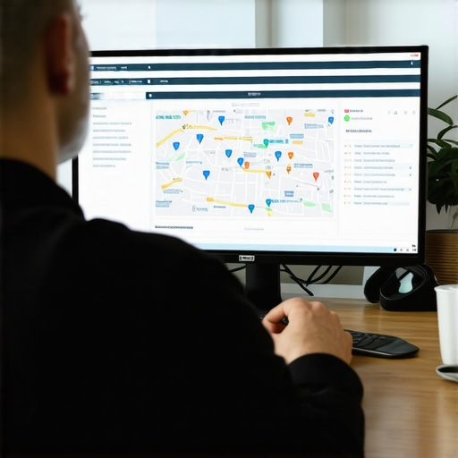 Business owner reviewing local SEO data and community engagement in Arlington.