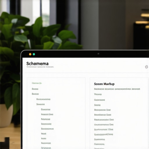 Business owner using schema markup to improve local search visibility