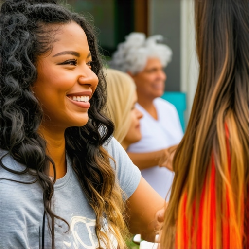 Business owner participating in Arlington community event to enhance local SEO