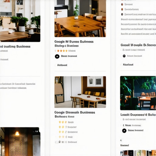 Optimized Google My Business profile showing reviews and business info
