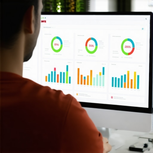 Person reviewing SEO analytics on a laptop to monitor local Google Maps ranking performance