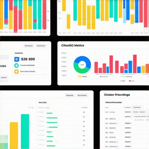 Screenshot of local SEO tools showing maps ranking and citation tracking for Arlington business