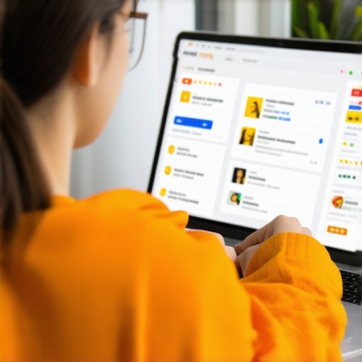 Person flagging suspicious reviews on a laptop to improve local SEO