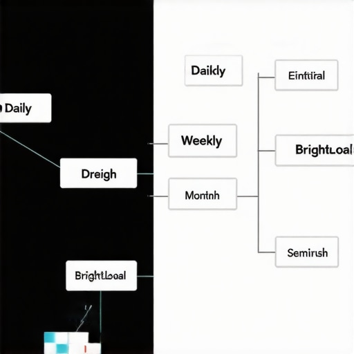 Diagram illustrating the routine maintenance tasks for local SEO using various software tools
