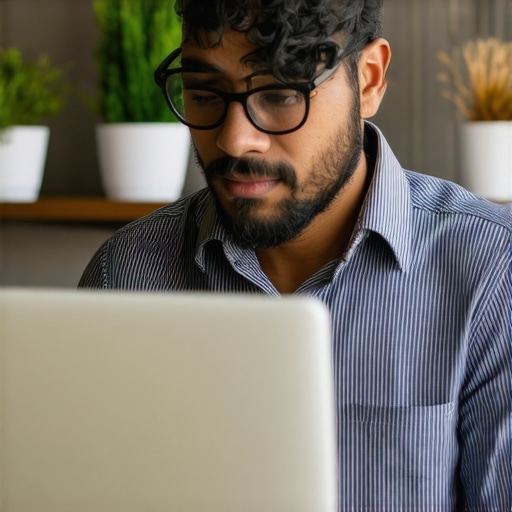 Business owner working on Google Maps profile optimization in Arlington